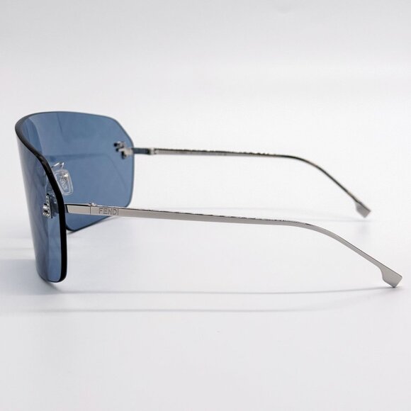 NEW FE4121US 16V BLUE SILVER UNISEX SHIELD SUNGLASSES FENDI FE4121US - Picture 5 of 9
